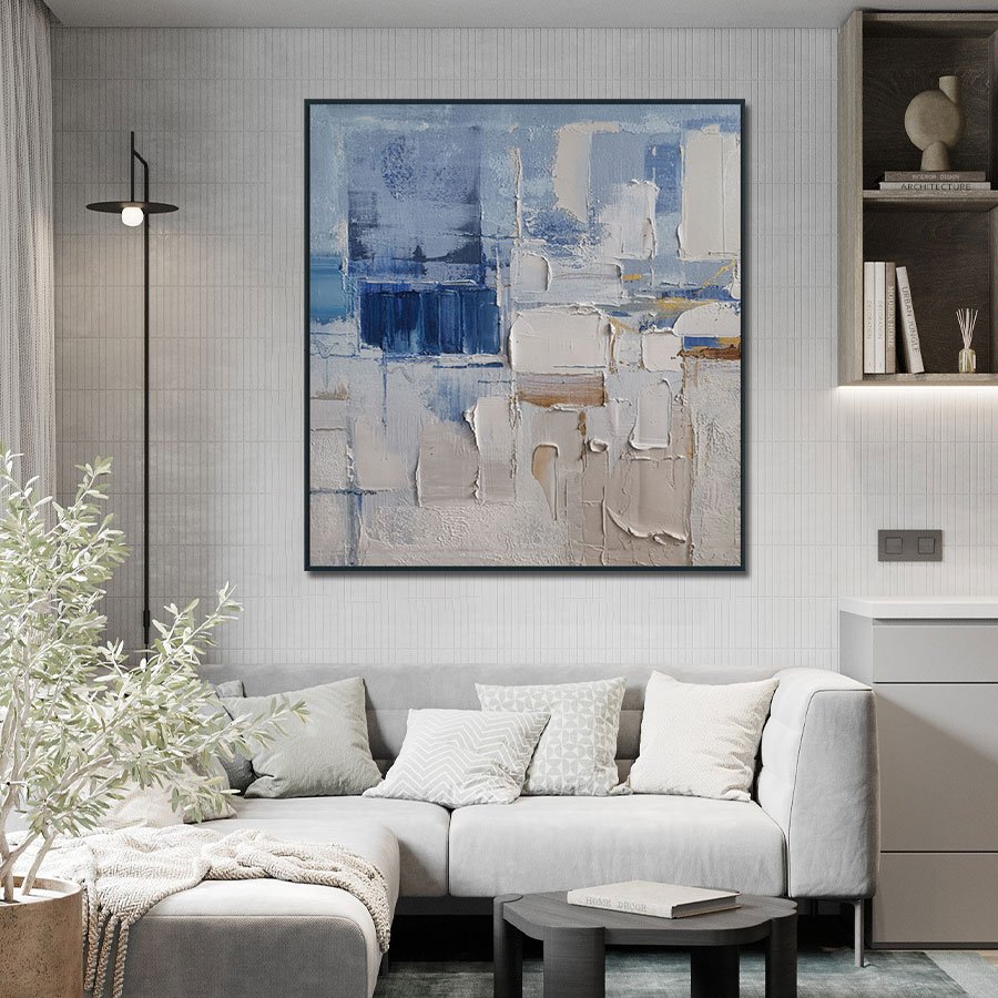 Original Art Factory Wholesale 100% Hand-Painted Abstraction Acrylic Canvas Modern Oil Painting Home and Hotel Wall Decor