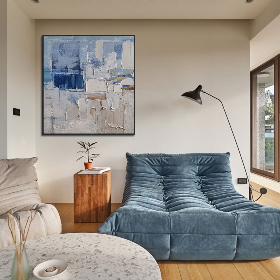 Original Art Factory Wholesale 100% Hand-Painted Abstraction Acrylic Canvas Modern Oil Painting Home and Hotel Wall Decor
