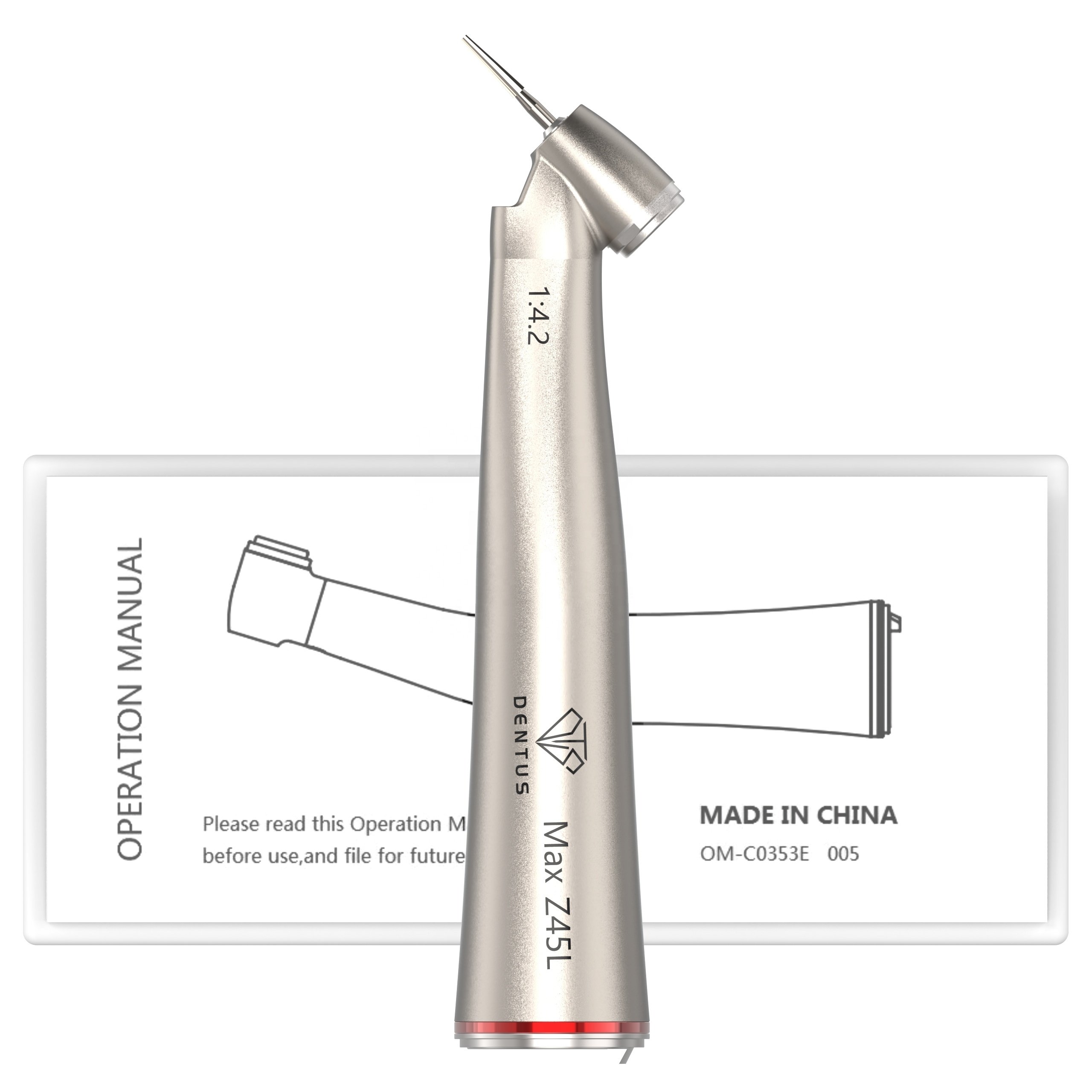 International Standard Customized Wholesale High Speed Dental Handpiece Z45L Stainless Steel 45 Degree Dental Handpiece