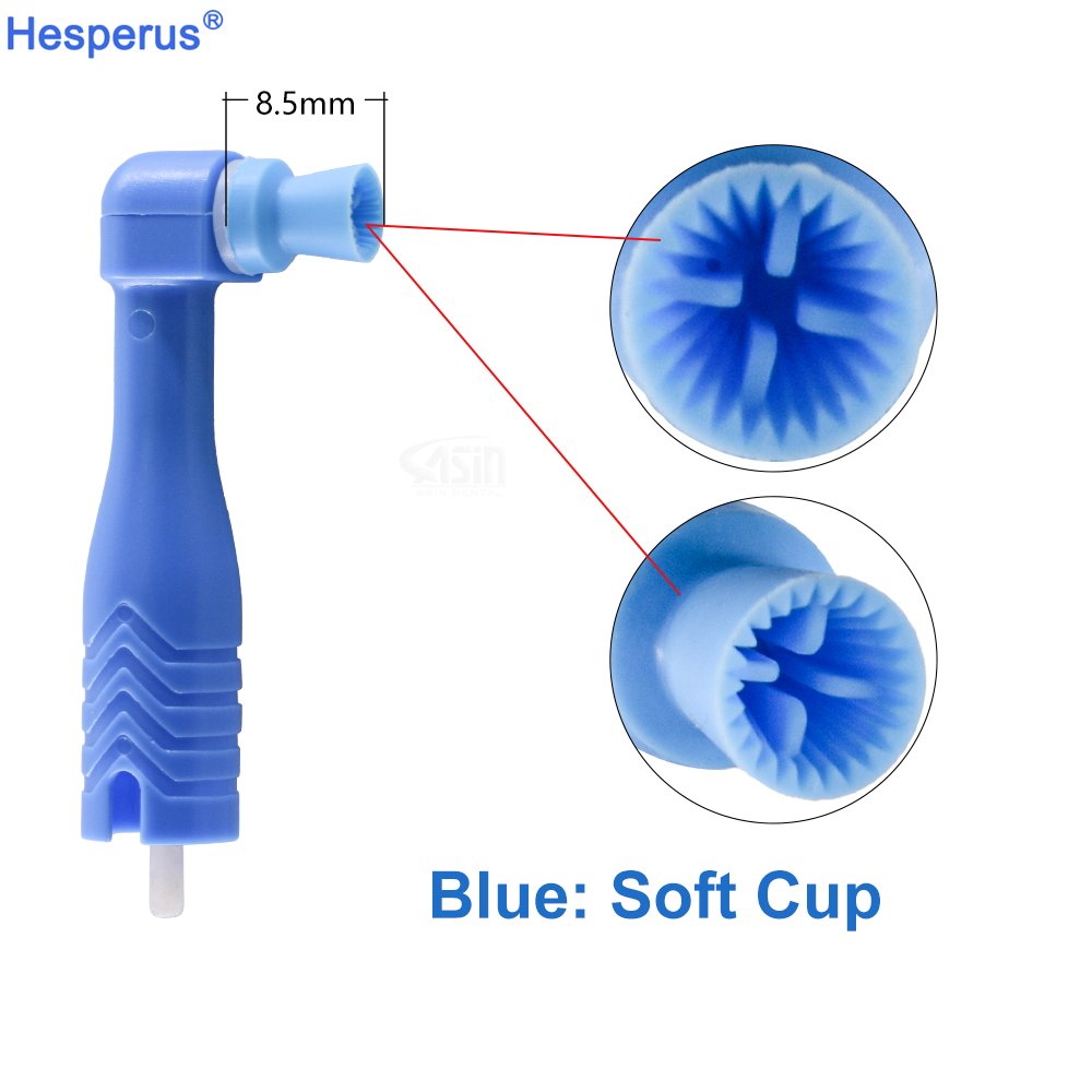 Soft/Hard Dental Disposable Prophy Angles Teeth Polishing Cup for Universal/ Straight Low Speed Handpieces Dentistry Tools