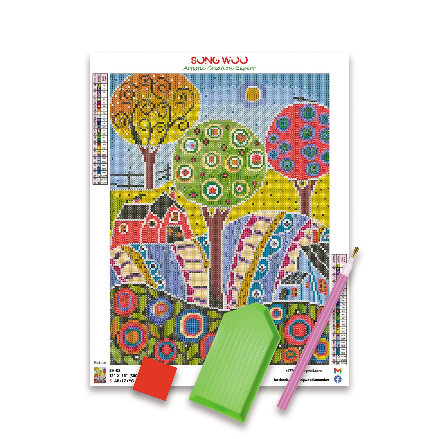 SONGWOO Wholesale Hot Sale DIY Custom Diamond Painting Kit Rhinestone Art Scenery Premium Kit