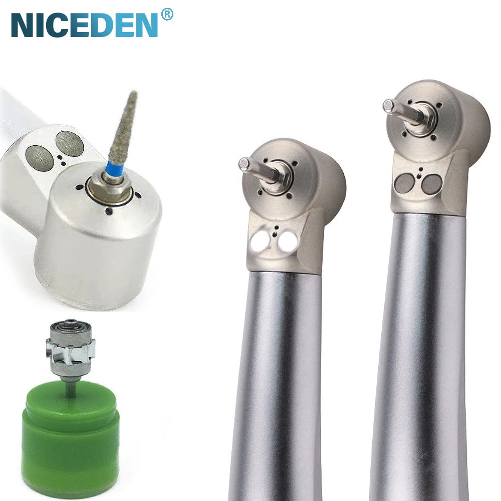 Dental Small Head High Speed Handpiece Double LED Mini Head for Dental Lab Kids Children Hand Piece Push Button dentistry tools