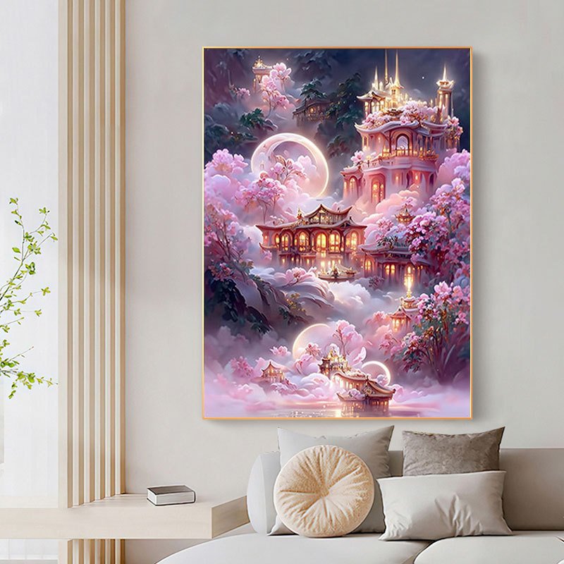 Wholesale New-coming Diamond Craft Pendant DIY Diamond Art Painting Wreath Kit Modern Home Garden Wall Hanging Kit Animal