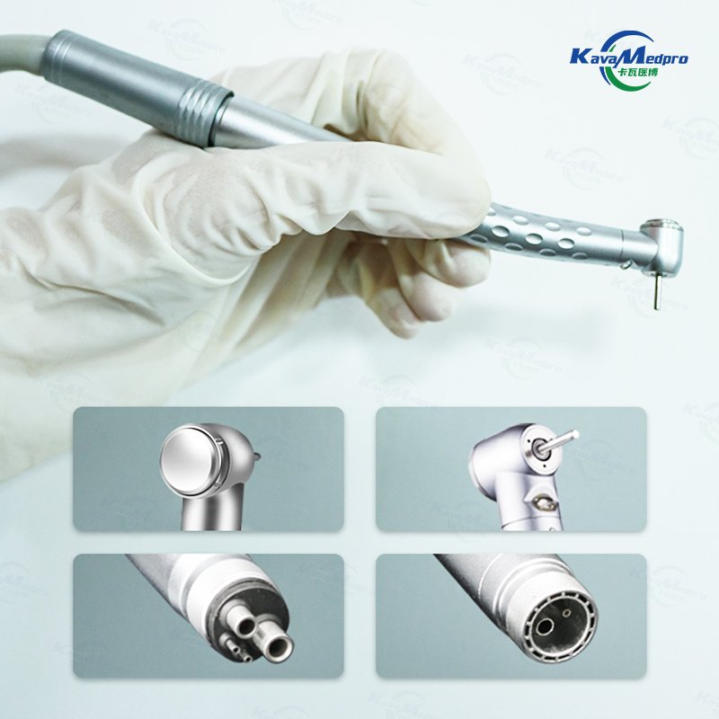 Dental Handpieces 2/4 Hole Push Button Air Turbine Led High Speed Dental High Speed Handpiece