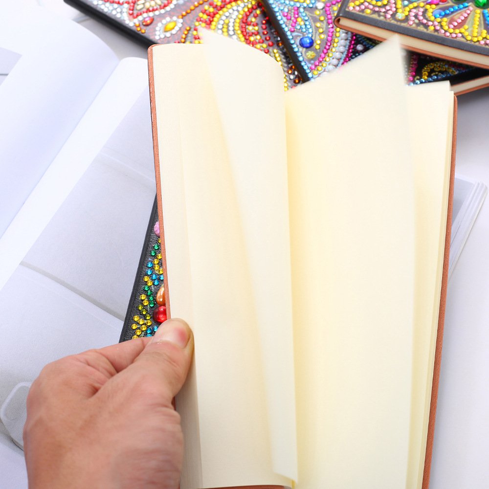5D Diamond Painting Notebook DIY Cartoon Animal Flower A5 Diary Book Gift Special Shaped Diamond Embroidery Note Book