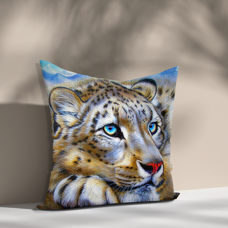 DIY point drill leopard diamond Pillow Case suitable for home bedroom sofa car decoration