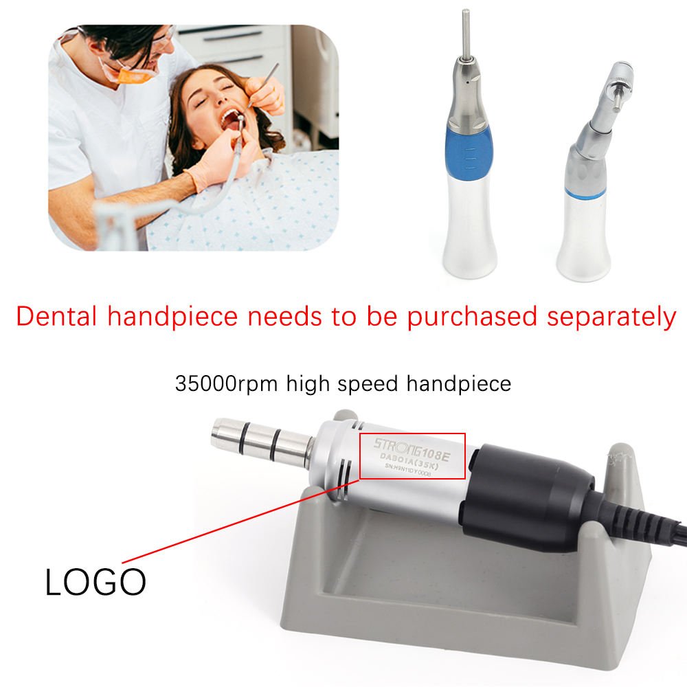 65W Dental Clinic Machine M33Es E Type Handpiece 35000rpm For Teeth Polishing With Foot Pedal