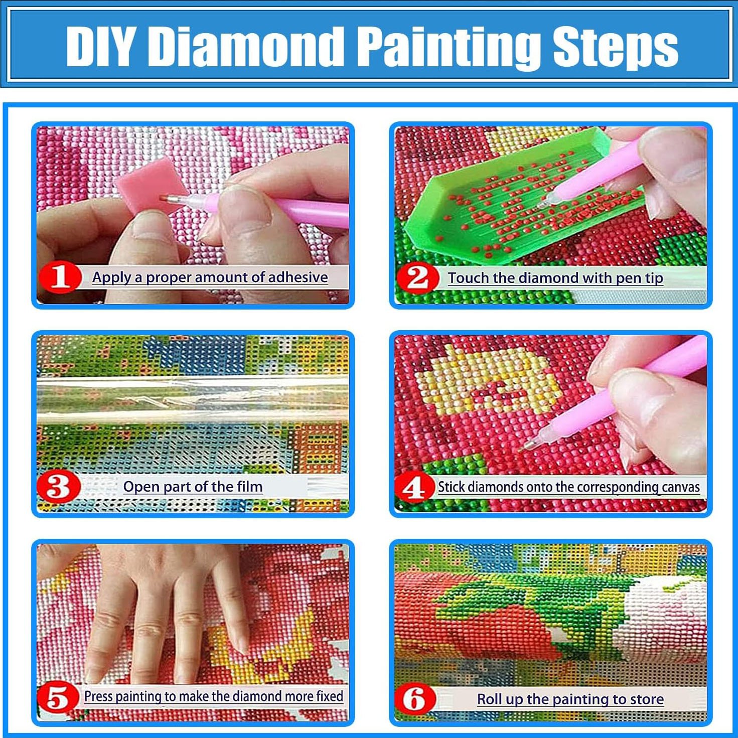 Amazon's New Colorful Flower Diamond Painting Cool Flower Diamond Painting High Beauty Handmade Diamond Painting 30*40cm