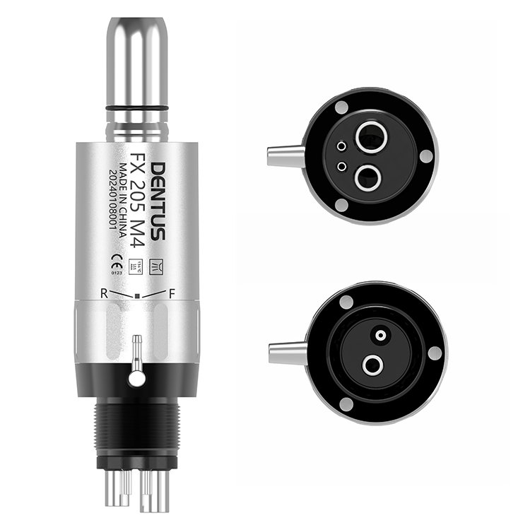FX205 International Standard Pneumatic Dental Handpiece Motor Internal Water Spray 2/4 Holes Handpiece Motor