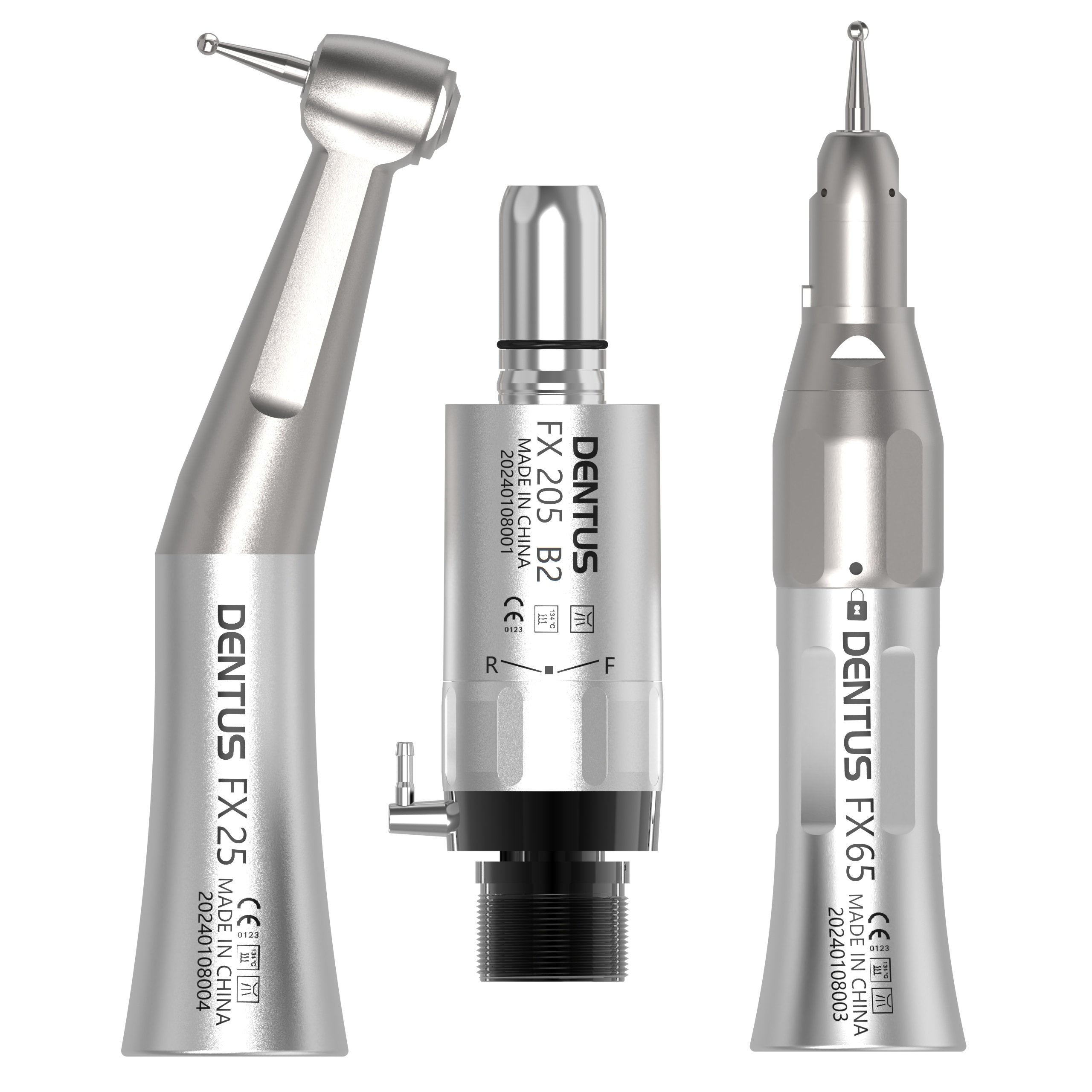 FX205 International Standard Pneumatic Dental Handpiece Motor Internal Water Spray 2/4 Holes Handpiece Motor