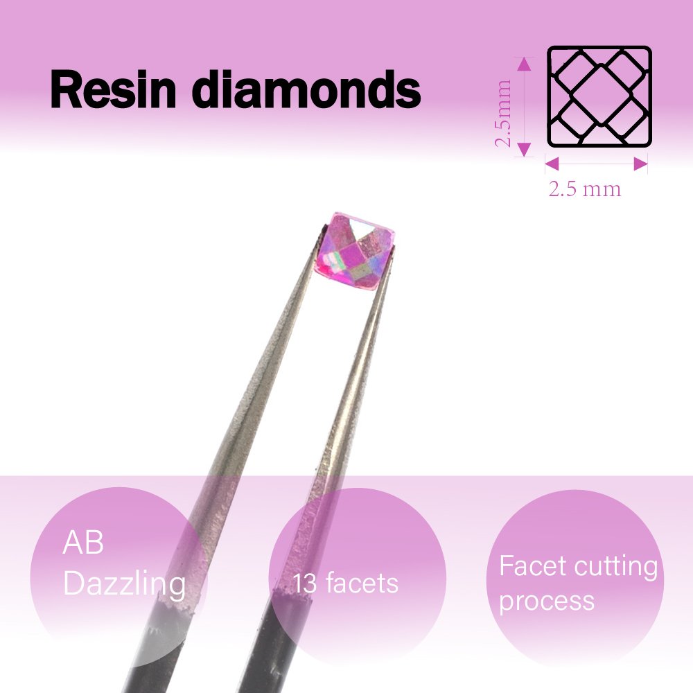 5d Diamond Painting AB Square Resin Drills DMC 477 Dazzling Diamond Beads Fairy Dust Diamond Painting For Diy Your Own Painting