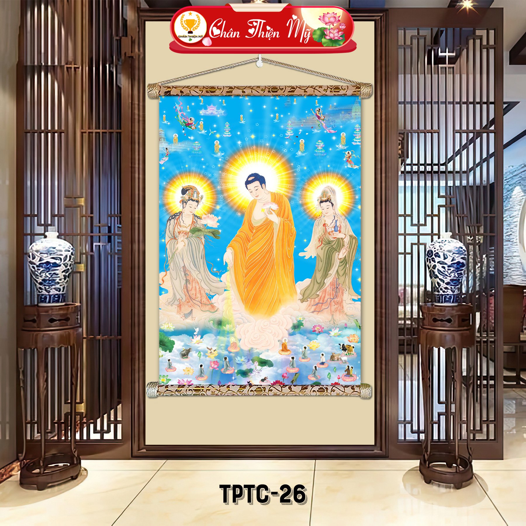 Home decoration 3D Buddha images wall hanging cheap manufacturer VietNam