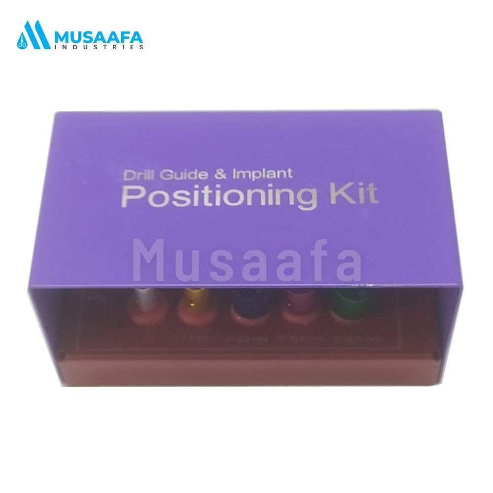 Drill Implants Guide Kit & Positioning Kit Titanium 10 Pcs with Bit Holder by Musaafa Industries DHL Stainless Steel