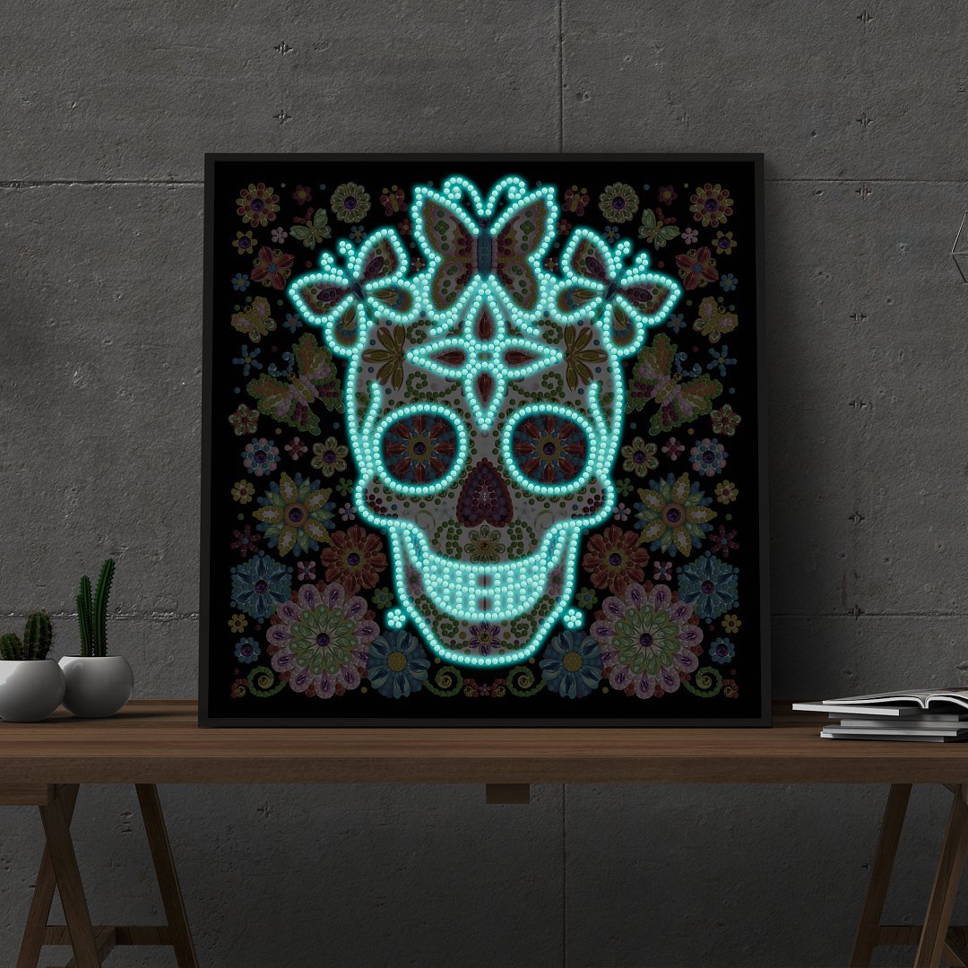 Wholesale Luminous Diamond Painting Special Shape Partial Drill Fluorescent Diamond Painting For Wall Home Decor
