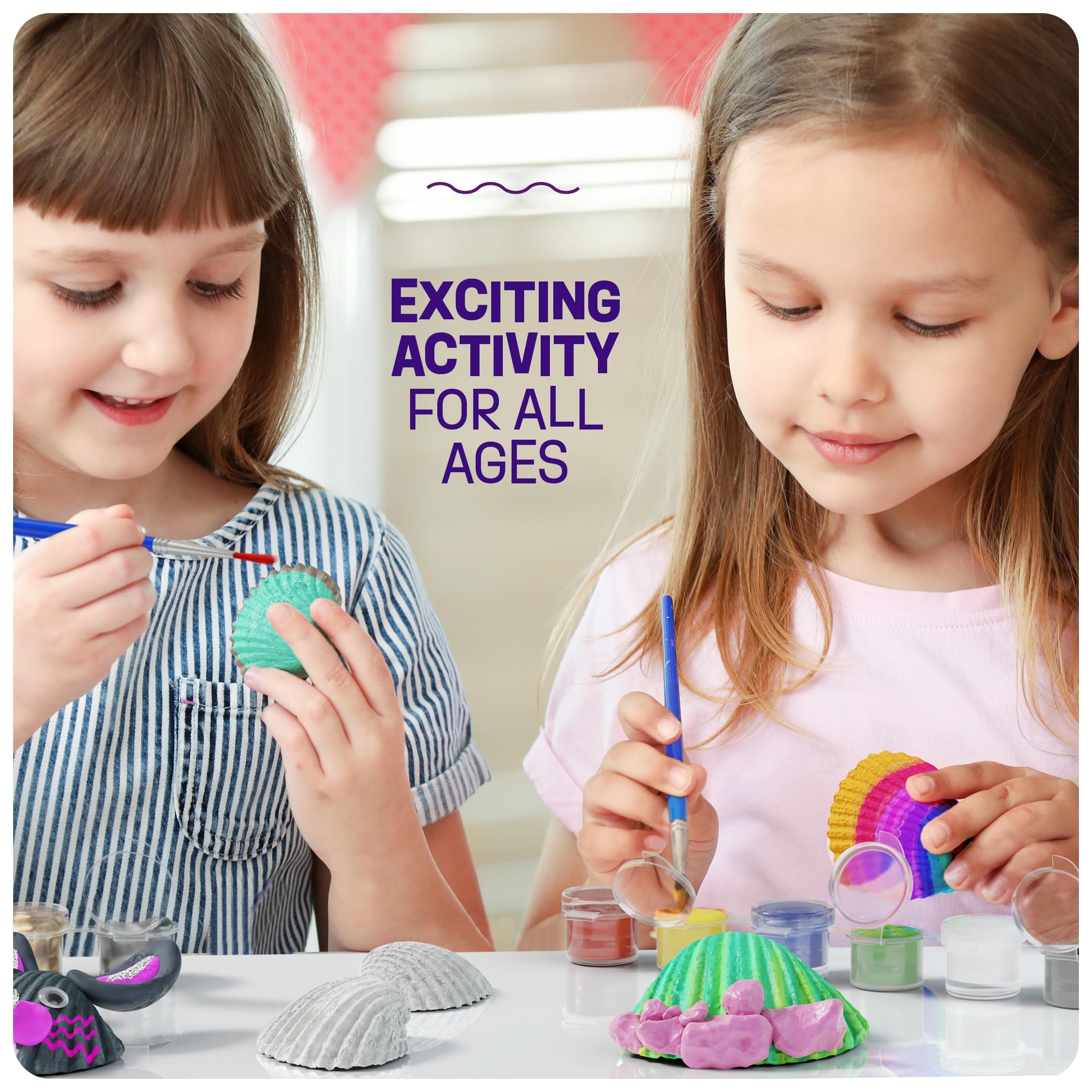 Creative DIY Sea Shell Painting Kits Arts & Crafts Gifts Craft Activities Sets for Children Gift Toys