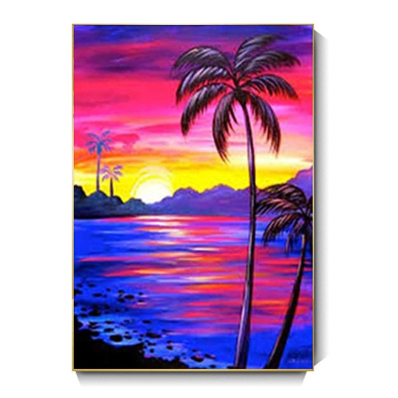Foreign trade 5d diamond painting factory digital oil painting to figure factory animal scenery diy round diamond square diamond
