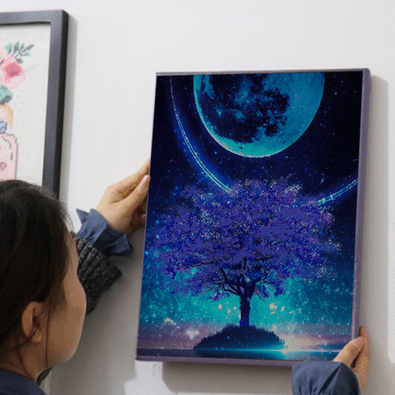 5d Diamond Mosaic Painting DIY full drill diamond painting with Framed Led diamond painting