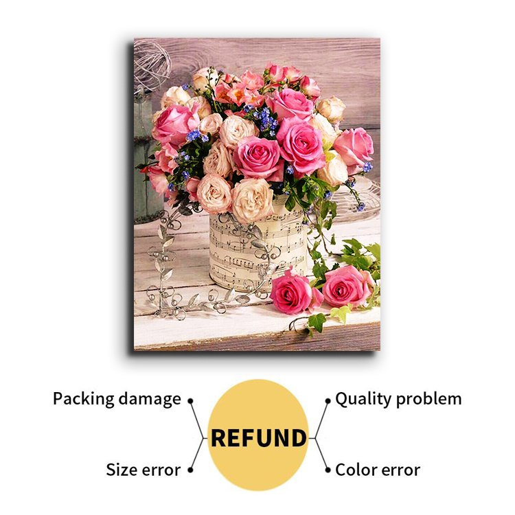 High definition flower modern abstract gift diamonds painting diamond art paintings set