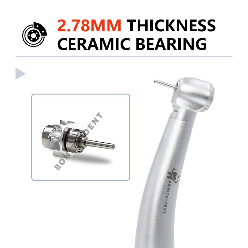 Custom Dental Product LED Handpiece Toruqe Way Spray Push Button Ceramic Turbine High Speed dental Handpiece