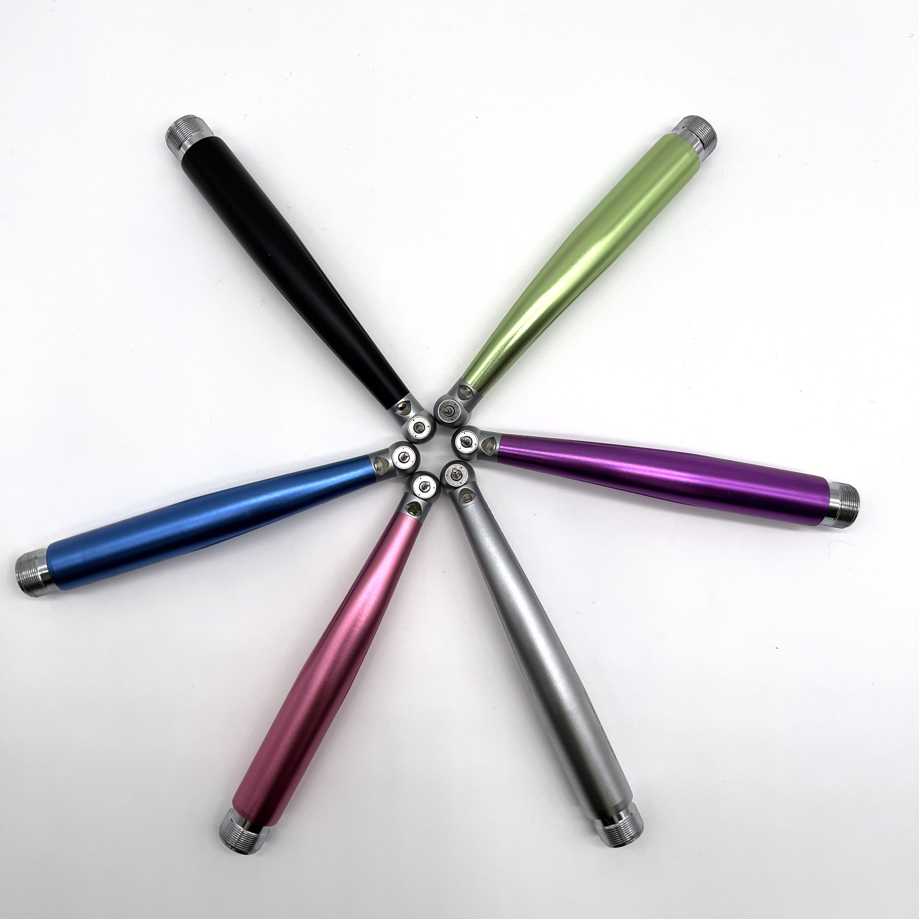Dental factory colorful high speed handpiece high quality LED push button dental high speed handpiece with 3 water spray