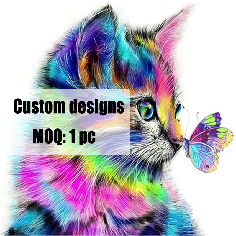 5D Diamond Painting Kits For Adult Animals Nature Painting With Resin Diamond DIY Full Drill Diamond Painting Custom With Photo