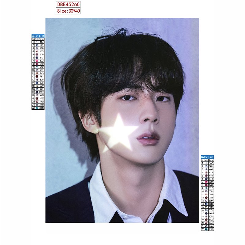 KPOP Bangtan Boys JIN 5D Diamond Painting JUNGKOOK JIMIN JIN SUGA V RM JHOPE 5D Diamond Painting Home Decoration