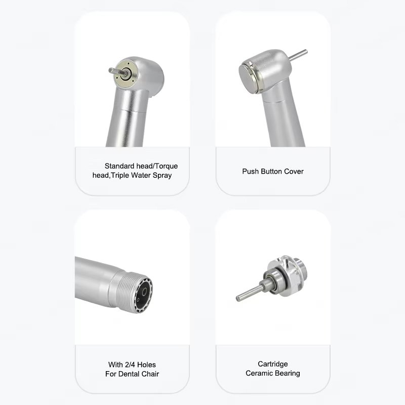 Affordable 2 Hole 4 Holes External Low Speed Contra Angle Air Motor Set Air Turbine High Speed Panamax 203C Fast Handpiece Kit