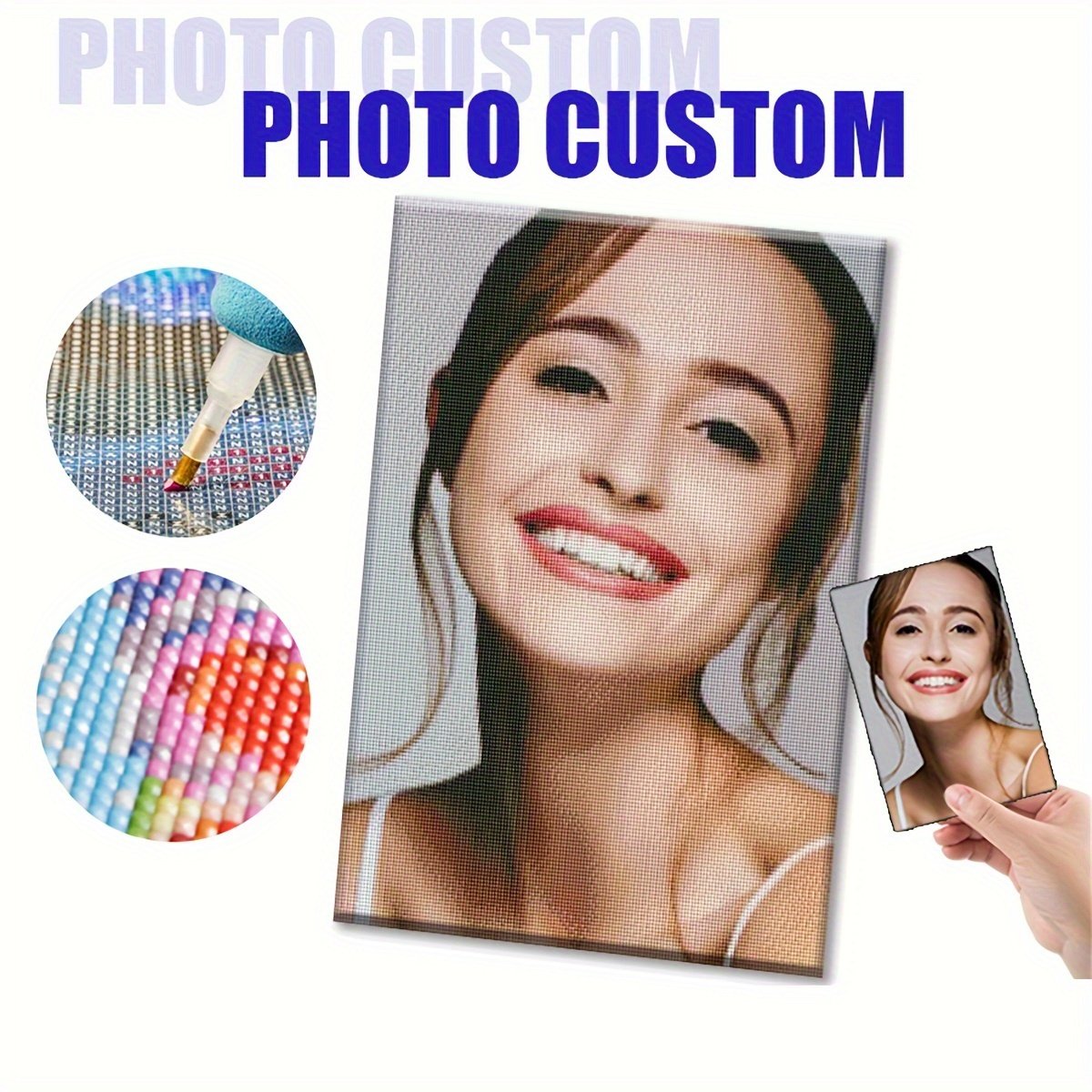 Ultra HD Personalized Factory Custom Photo Kit Home Decoration Custom Portrait Animal Plant Diamond Painting