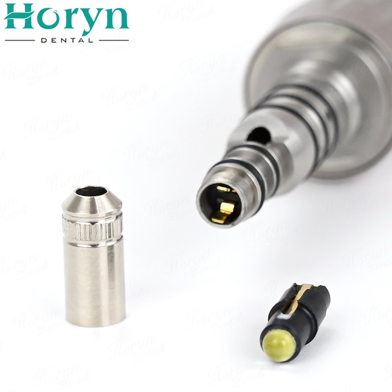 LED Fiber Optic High Speed Handpieces Dental Unit Holes Connector Changer