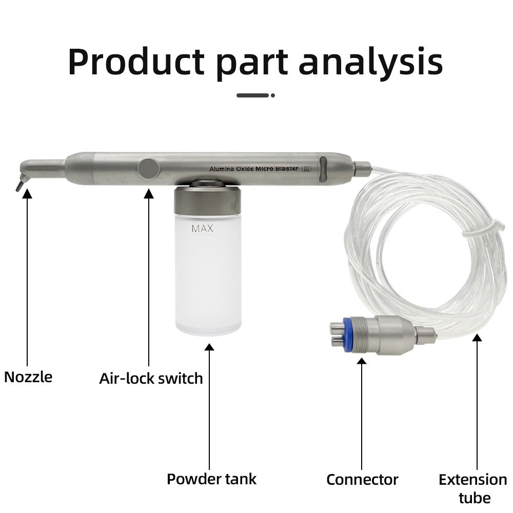 Dental Equipment Aluminum Oixde Sand Blaster Orthodontics Air Prophy Unit Air Abrasion Master Air Polisher Dentists Tools