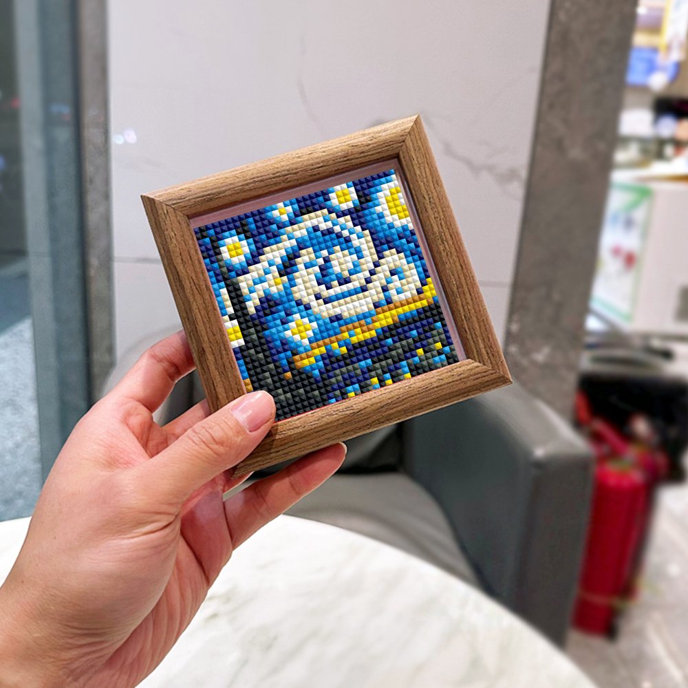 COOLEVE Custom Mini 5D DIY Diamond Painting Art Kit 10.7x10.7cm Handpainted Roman Plant Landscape Animal Gem Europe Japandi Home