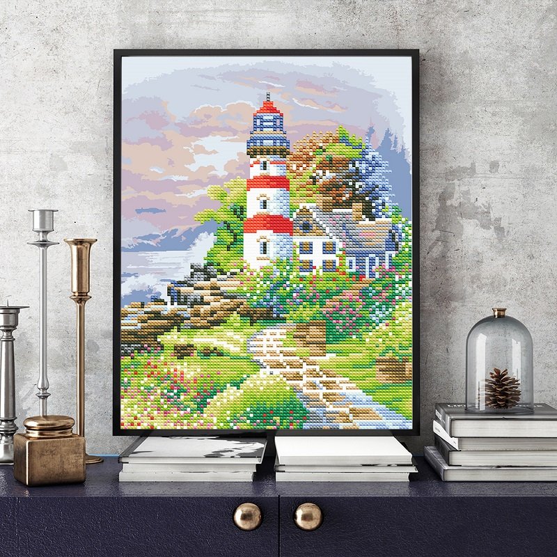 New Design Custom Scenic landscape Castle style Wall Art Hanging Decorations DIY Diamond Painting For Bedroom Living Room