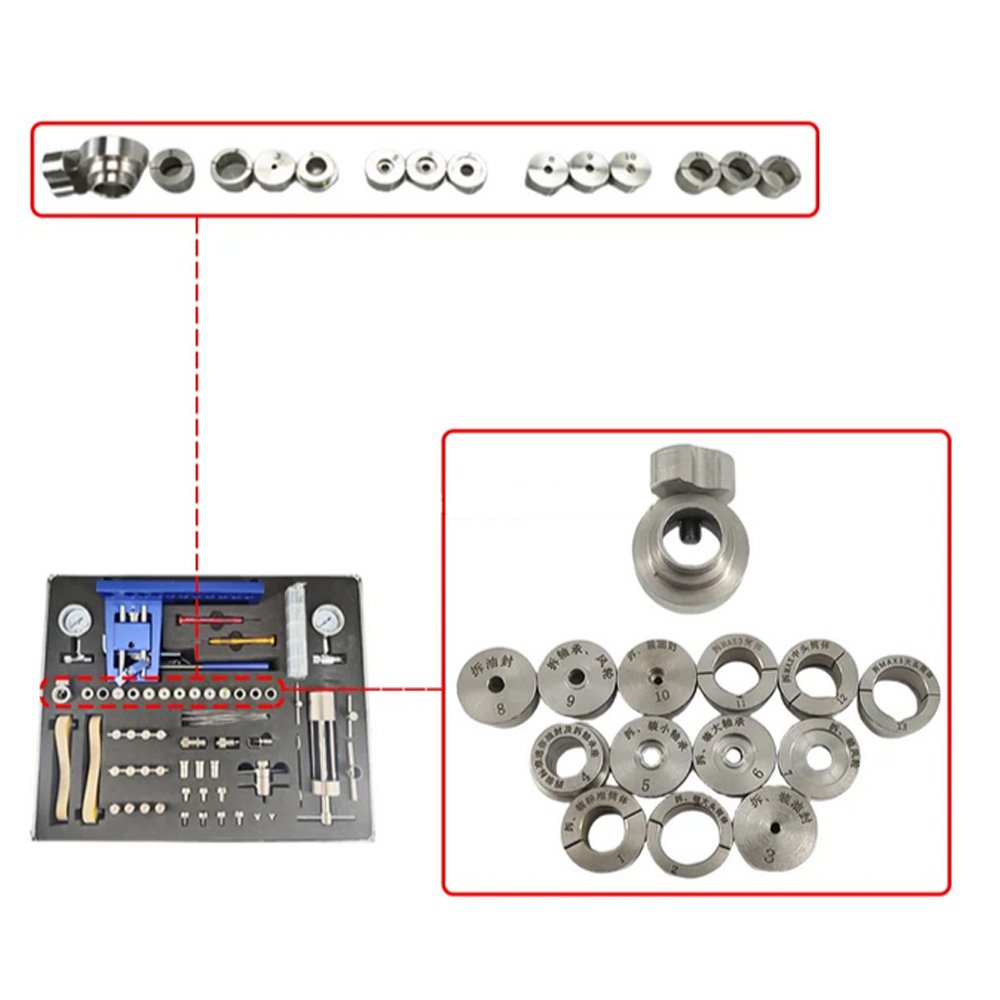 Dental Master Professional Air Turbine Maintenance Equipment Box High/Low Speed Handpieces Dentistry Repair Tools Kit