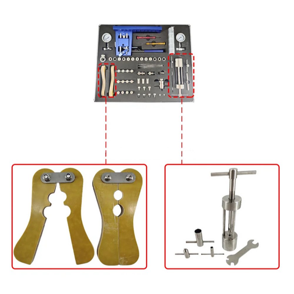 Dental Master Professional Air Turbine Maintenance Equipment Box High/Low Speed Handpieces Dentistry Repair Tools Kit