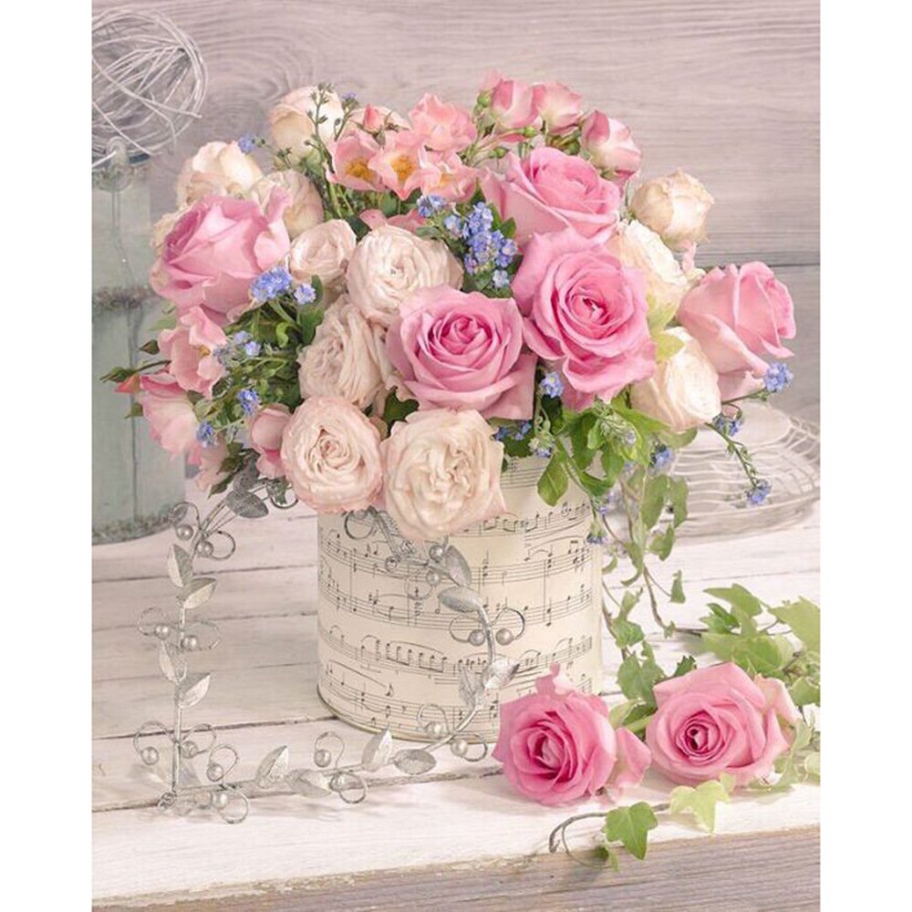 5d New Flower Drilling Diamond Painting DIY Home Decoration Diamond Craft