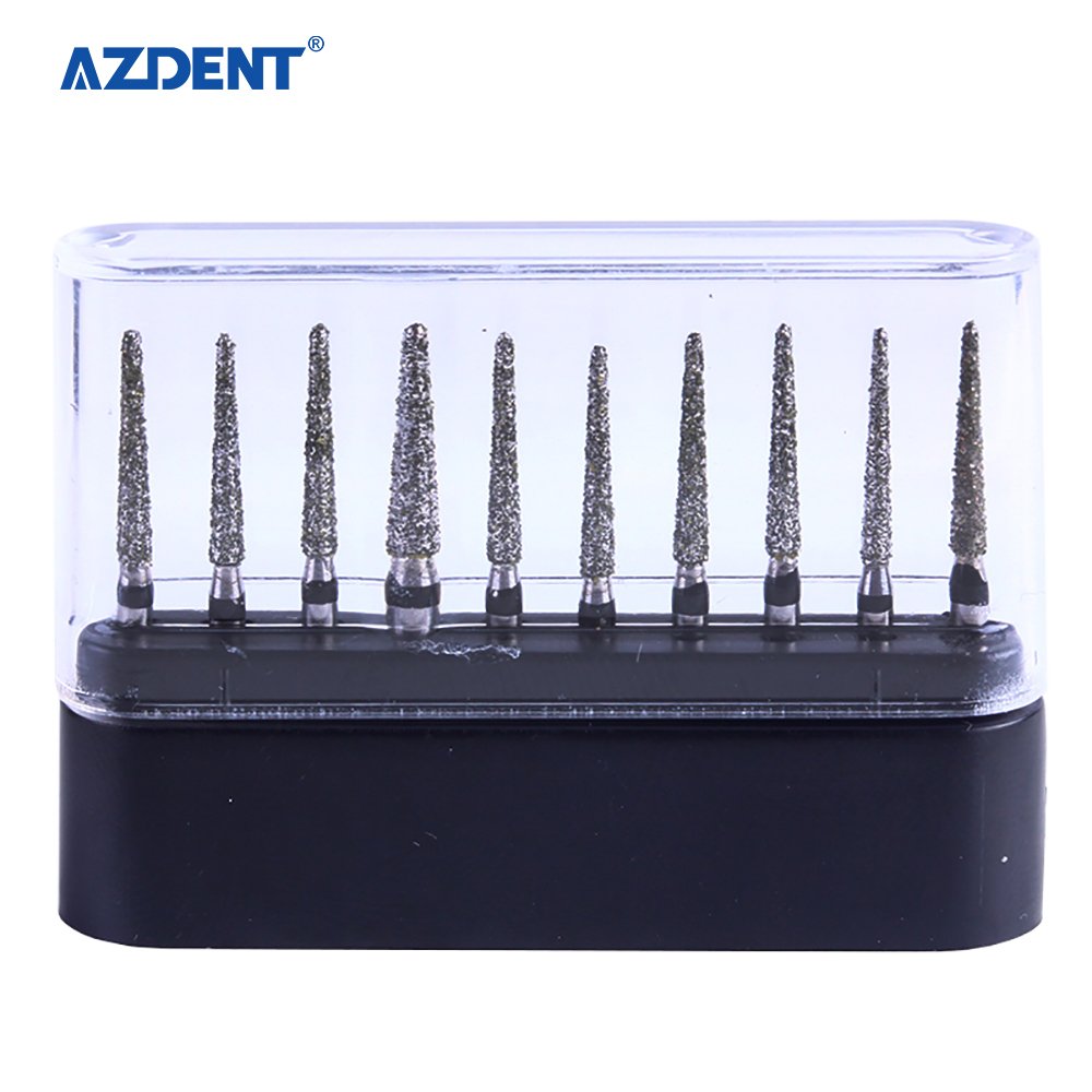 10 pcs High Quality Round High Speed Diamond Dental Bur for Sale