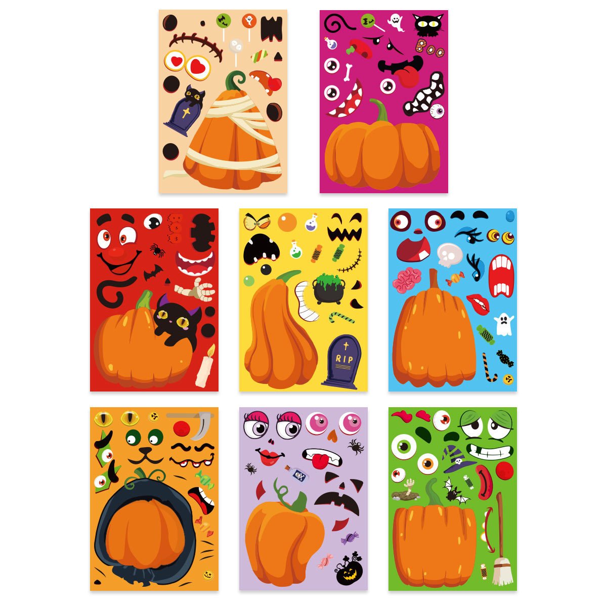 New Halloween stickers Pumpkin Grimace stickers Troublemakers Party decorations Emojis DIY stickers