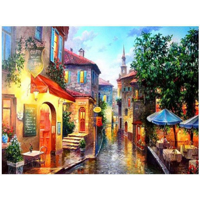 Ouyu 5D DIY Handpainted Art Diamond Painting Creative Classic Couple Painting With Rhinestone for Home Living Room Decoration