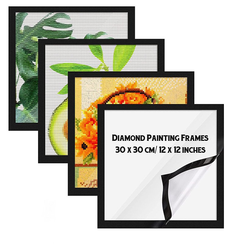 Hot Sale New Magnetic Self-adhesive 30x40cm Picture Diamond Art Frame for Painting Certificate