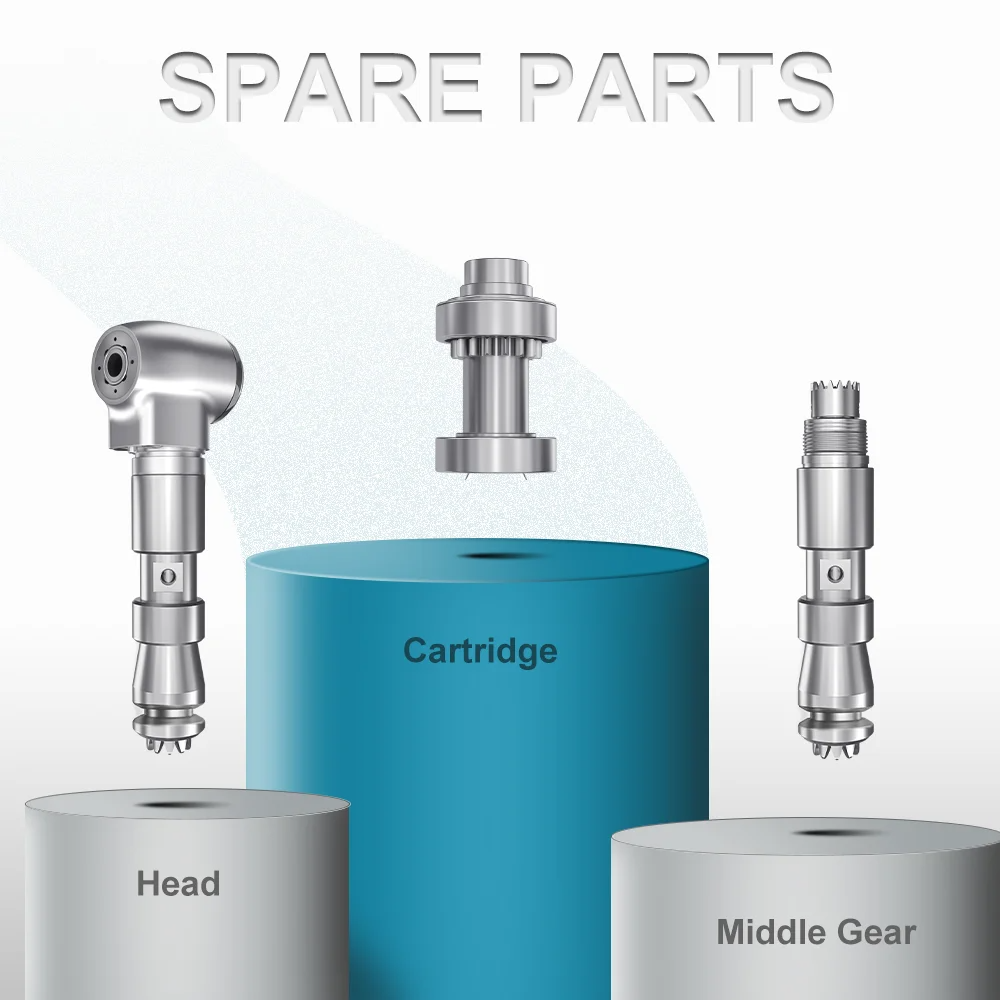 Low Speed Contra Angle Handpiece 1:1 Fiber Optic With Middle Gear Locking System Push Button Smile Series S1-1L
