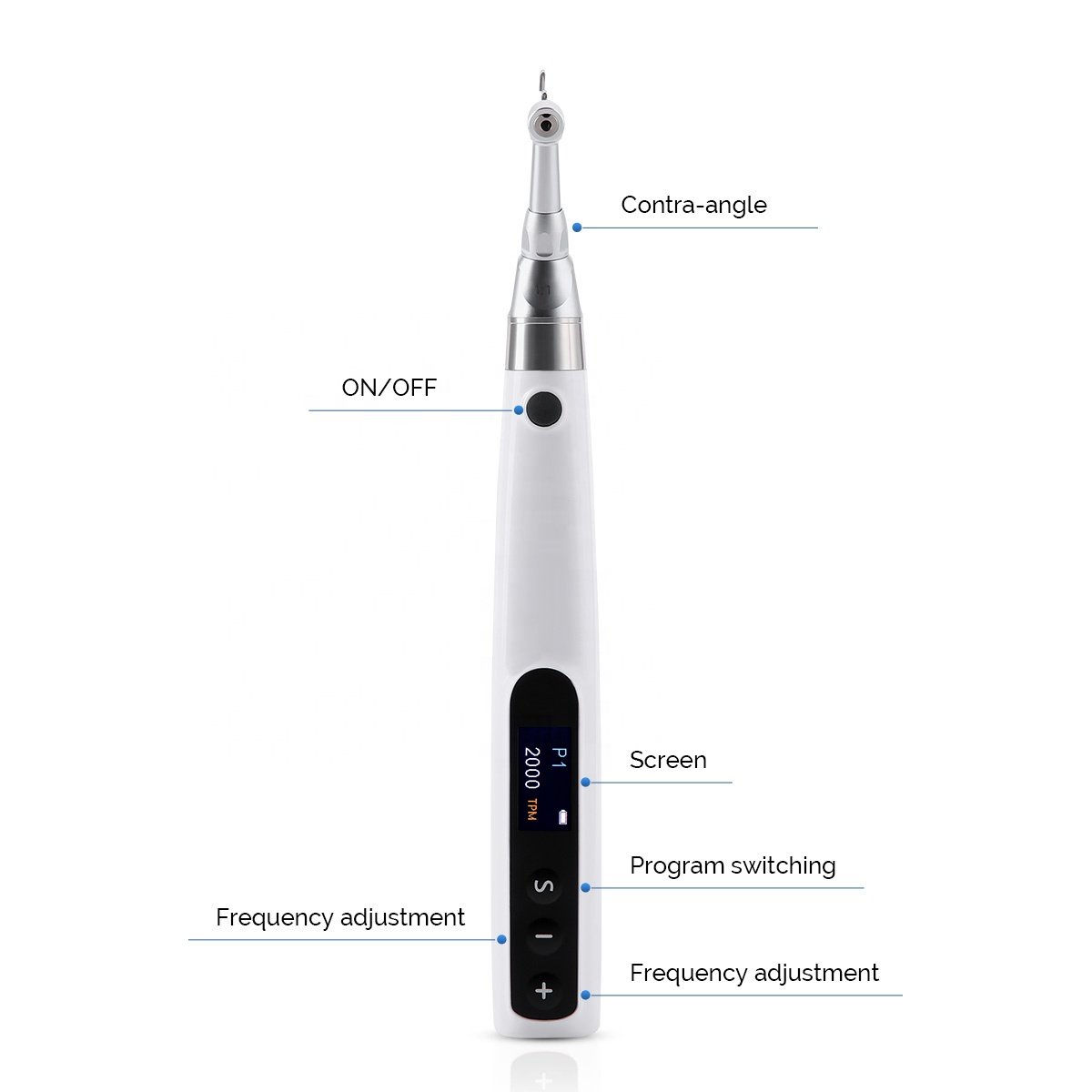 Azdent Wireless 2000-16000Hz Electric Orthodontic Dental Handpiece