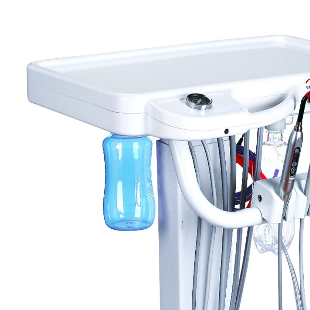 Dental High Quality Mobile Manufacturer Price Cart Unit Mini Portable Mobile Unit with LED Curing Light Ultrasonic Scaler