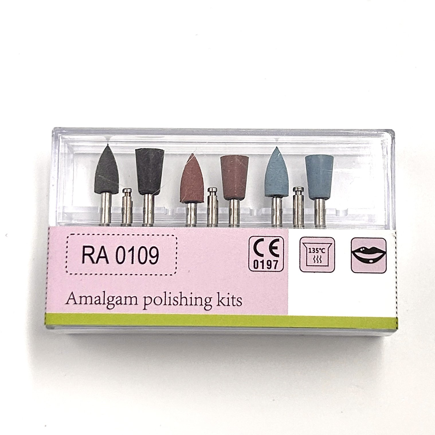 RA0109 Germany High Quality Amalgam polishing kits Dental Low Speed Dental Handpiece use Diamond Burs