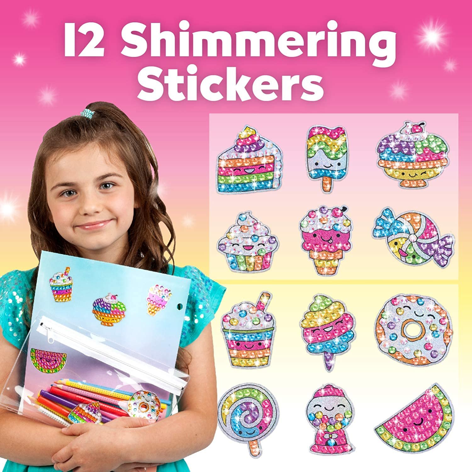 EBAYRO 2023 Creativity For Kids Make Sticker DIY Toys Holiday Gift Big Gem Diamond Sticker Diamond Paint Diamond Painting Kits