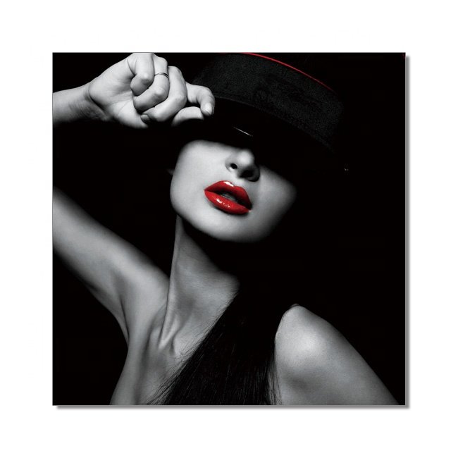 Customization Waterproof Cool Lady Diamond Painting Frames Picture Wall Art Acrylic Wall Art For Hotel Room