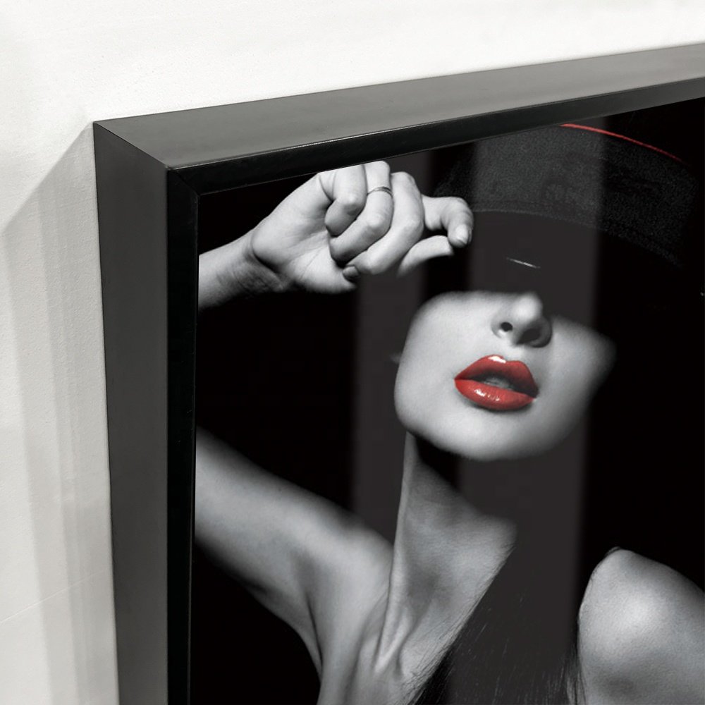 Customization Waterproof Cool Lady Diamond Painting Frames Picture Wall Art Acrylic Wall Art For Hotel Room
