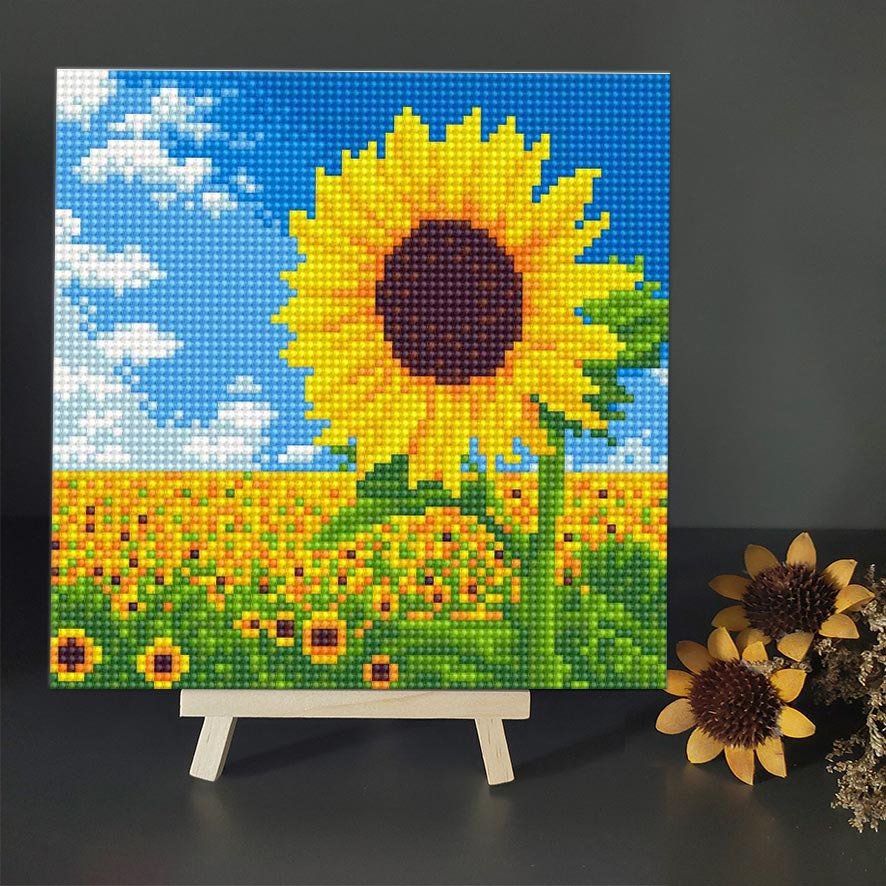 Diamond Painting Sunflower For Kids And Adults Diy Diamond Painting Landscape Diamond Painting 5D