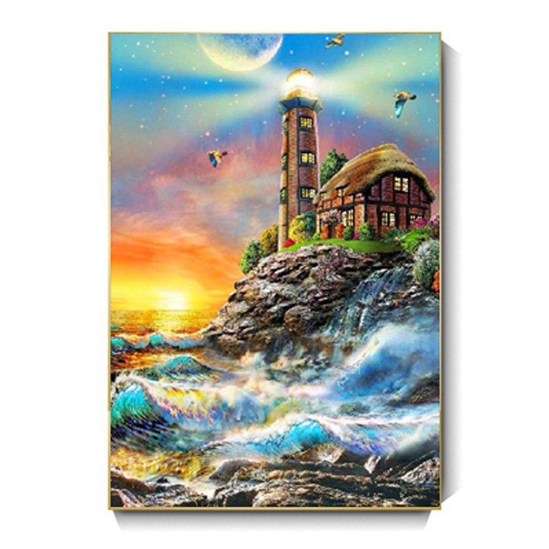 Foreign trade 5d diamond painting factory digital oil painting to figure factory animal scenery diy round diamond square diamond