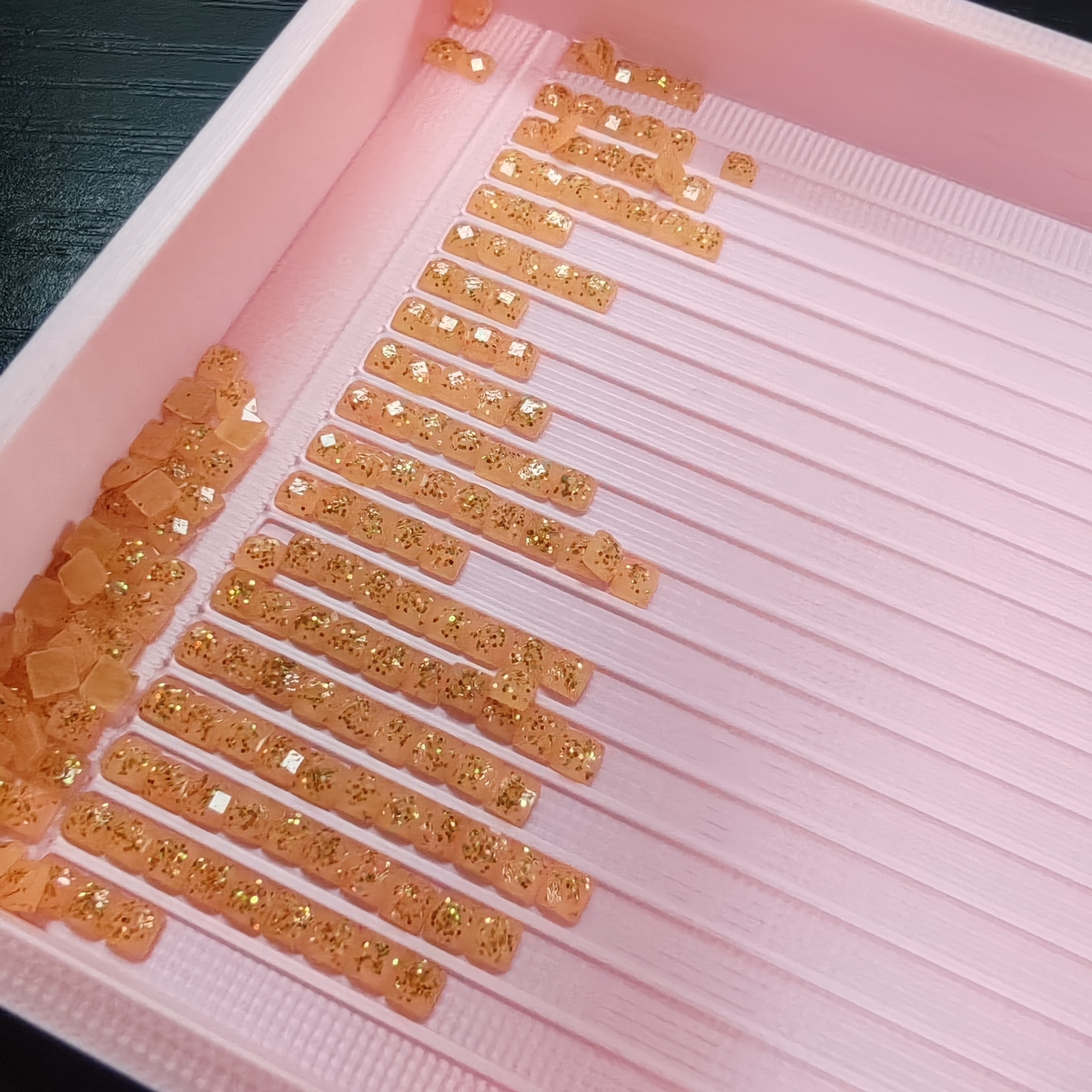 G-35 Neon Glittery Drills 20-Color Stuck 2.5mm/2.8mm Jelly Flash Resin Diamond Special Drills Diamond Painting Drill