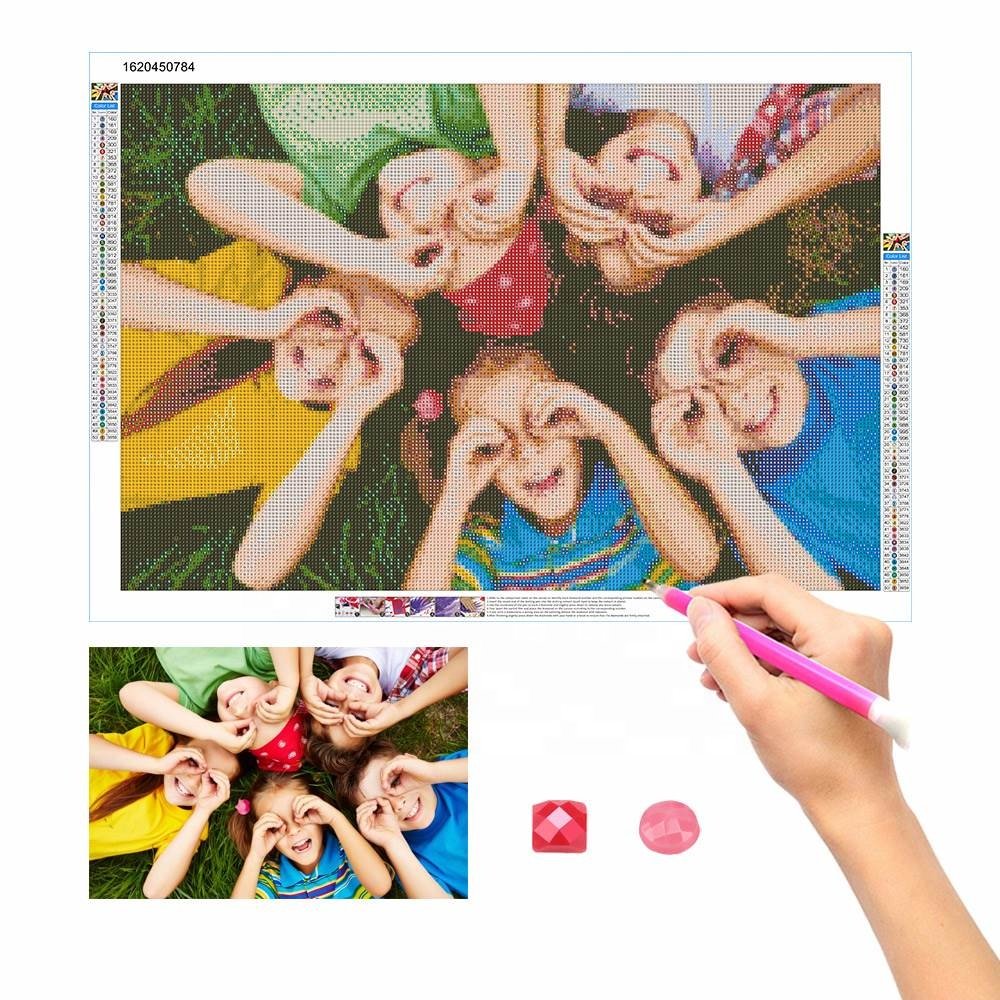 Dropshipping Free Sample Custom Diamond Art Painting 5D Full Round Square Drills Diy Kits For Adults Kids